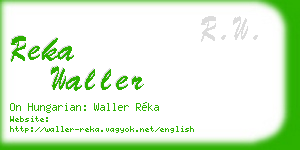 reka waller business card